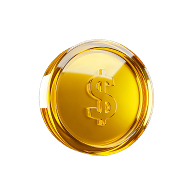 Dollar coin decoration