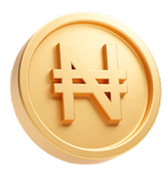 Naira coin decoration